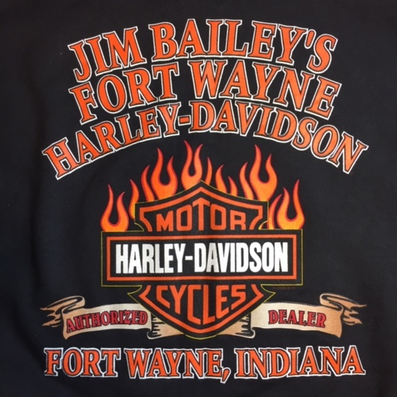 Vintage Harley Davidson 1998 Cut Off Sweater Shirt - Picture 1 of 8